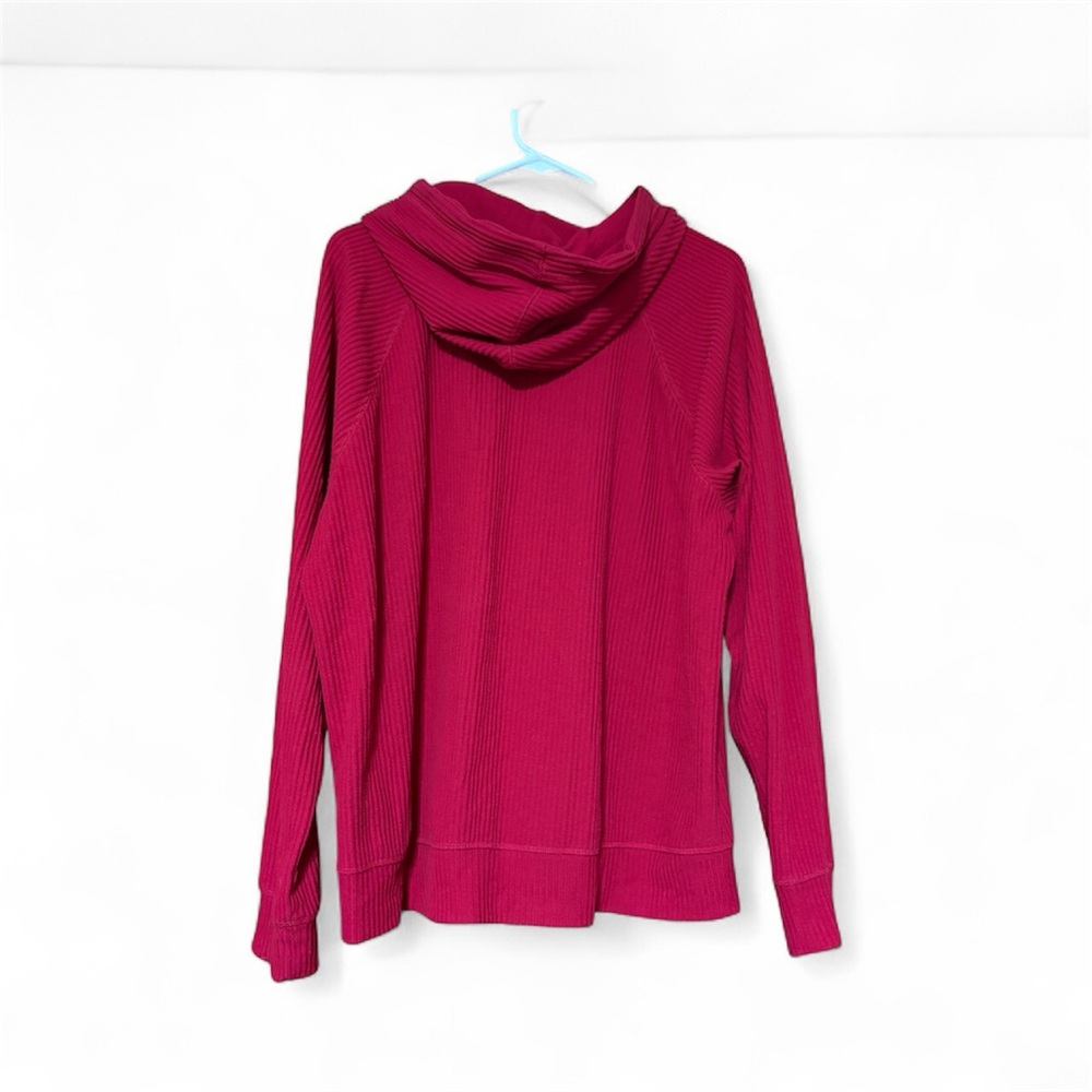 Torrid Sleep Ribbed Lounge Set – Red & Cream Stripes (Top 2, Bottoms & Jacket 3) - Picture 13 of 14